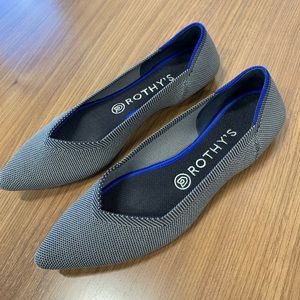 Rothy’s The Point Cloud Grey Birdseye 8.5